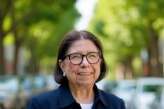 Dr Dorene P Wiese aragone 8 black jacket white blouse trees in back best